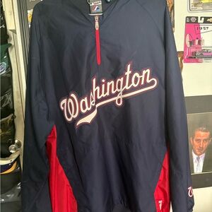 Washington nationals quarter zip windbreaker